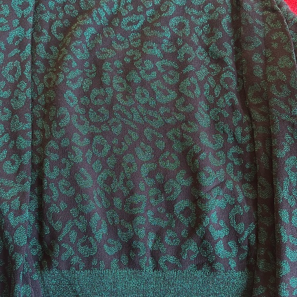 Banana Republic emerald green/black metallic sweater. New. - Picture 4 of 7